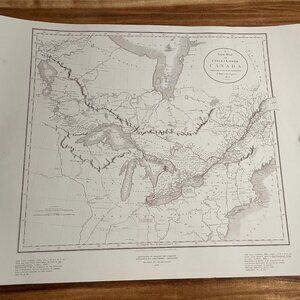Historical Canada Map Reproduction Prints Lot 6 Vancouver BC New France Yukon